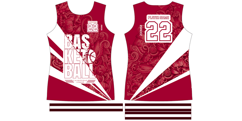 BASKETBALL UNIFORM-B1112RBW3