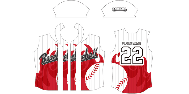 BASEBALL UNIFORM 2022-B2122RBW2