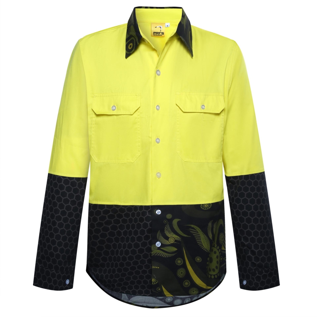 HI VIS COTTON SUBLIMATION WORKSHIRTS-S2319