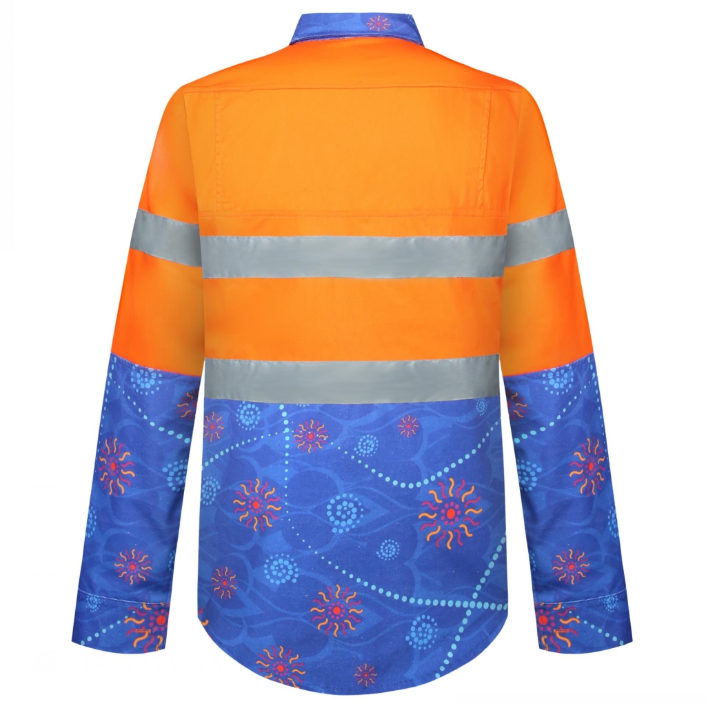 COTTON SUBLIMATION WORKSHIRTS-S2324