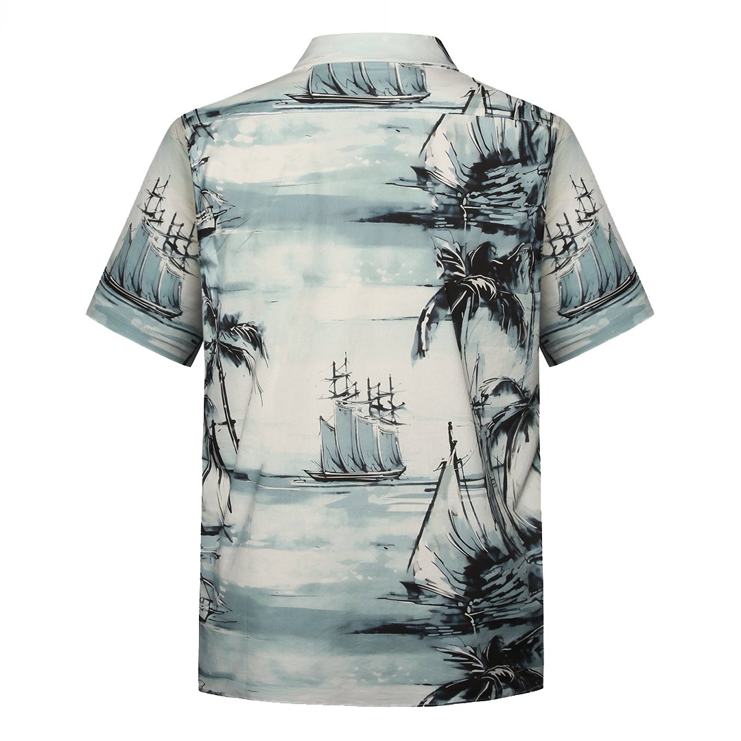 COTTON PRINTING HAWAIIAN SHIRTS-L09S2351